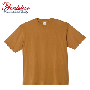 Printstar cotton round neck off-shoulder T-shirt 5.6oz
